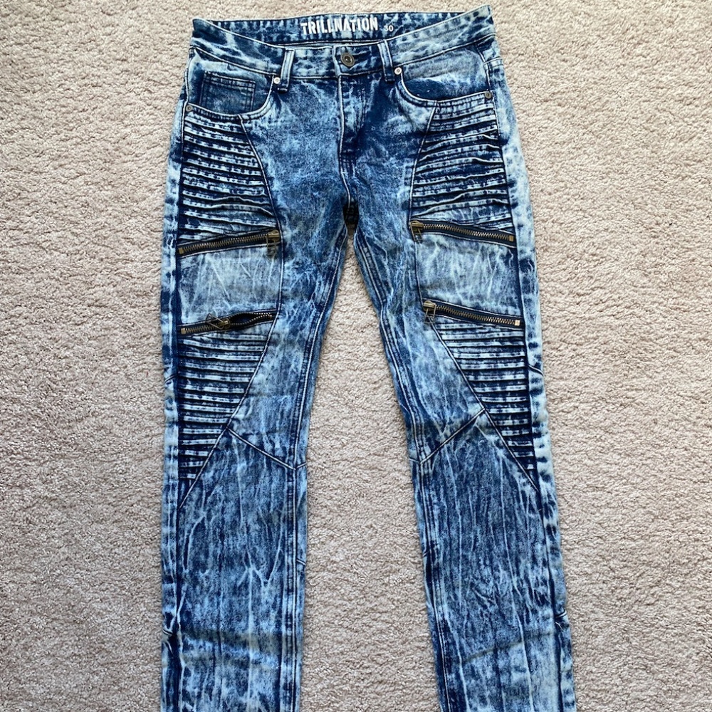 Men's Trillnation Distressed Jeans Size